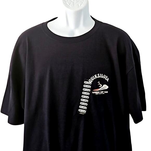 Quiksilver Men's Sleighers Club Short Sleeve T-Shirt - Navy, Size XXL (NWT) - Picture 4 of 7